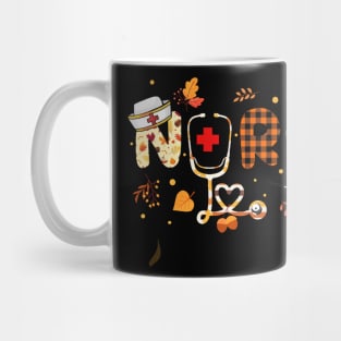 Nurse Thanksgiving Fall Autumn Season Mug